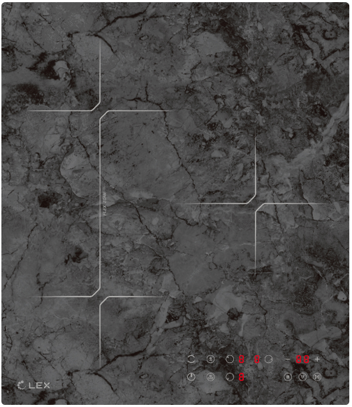 Фото товара: LEX EVI 430 F DS индукционная поверхность