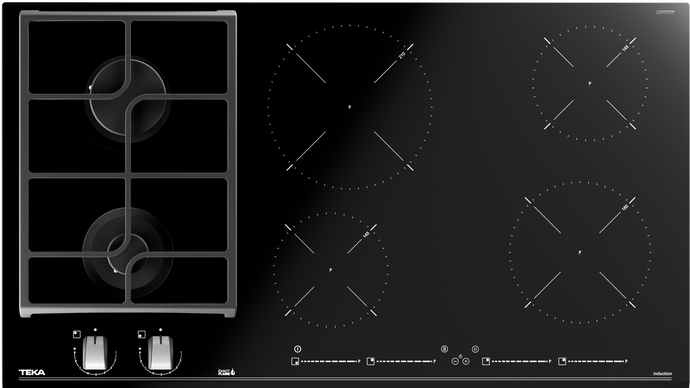 Детальное фото товара: Teka HYBRID JZC 96324 ABN BLACK комбинированная поверхность