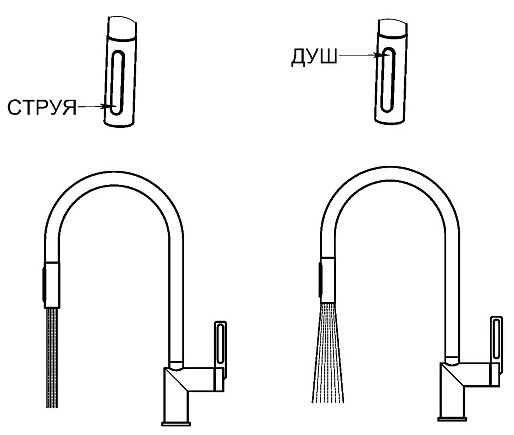 Детальное фото товара: GRANULA 8172 смеситель, гранит, шварц