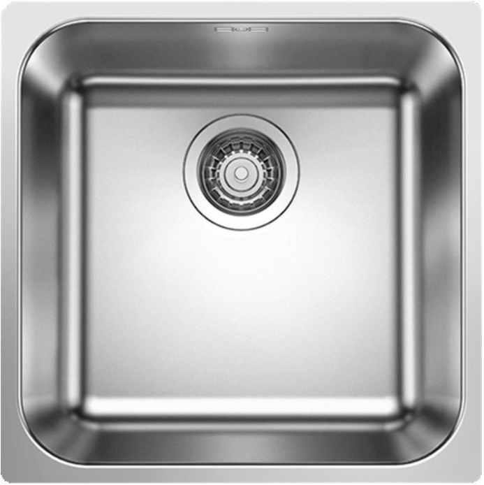Детальное фото товара: Blanco Supra 400-IF, мойка, нержавеющая сталь полированная, без клапана-автомата