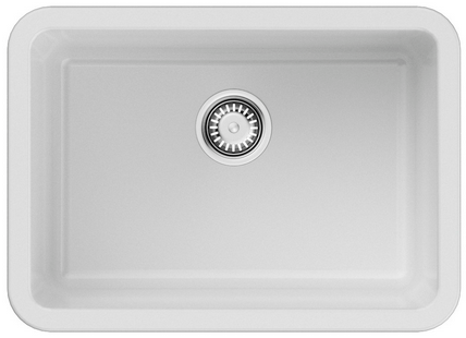 Детальное фото товара: Omoikiri Torishima 67-U/I-WH Glossy, мойка, керамика, белый глянцевый