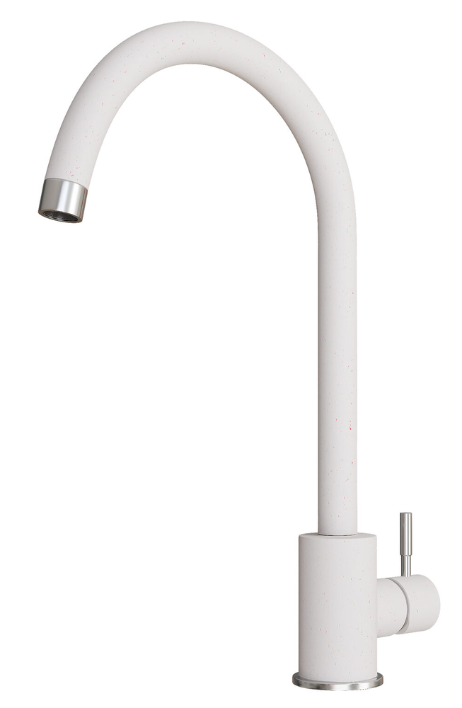 Фото товара: Polygran Альтаир, смеситель, белый хлопок 36