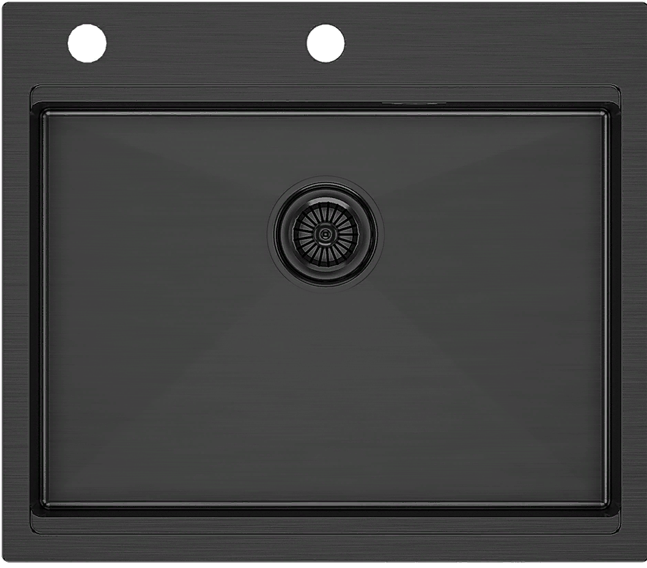 Фото товара: Paulmark KRONER-PRO 59, мойка, нержавеющая сталь, вороненая сталь