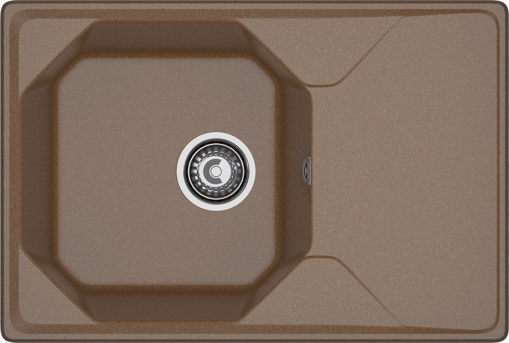 Фото товара: GranFest UNIQUE GF-U-740L, мойка, мрамор, терракот