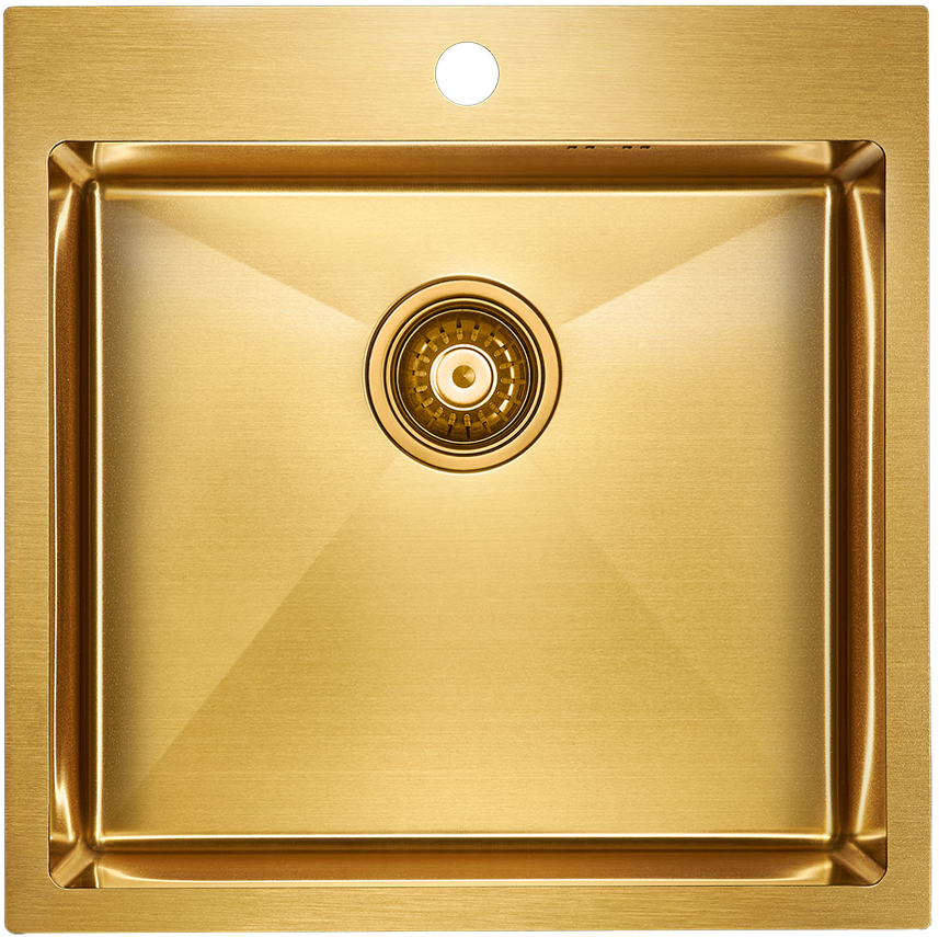 Детальное фото товара: Paulmark KRONER 51, мойка, нержавеющая сталь, брашированное золото