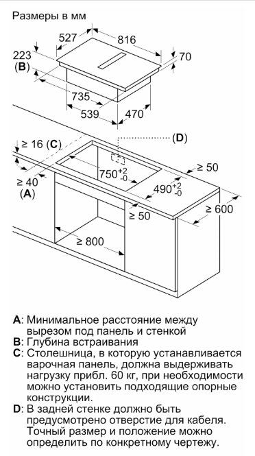 Детальное фото товара: Bosch PXX875D67E индукционная поверхность