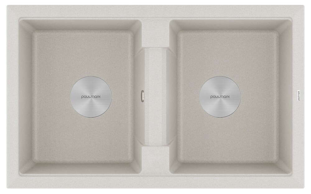 Фото товара: Paulmark TANDEM 80/2, мойка, гранит, серый