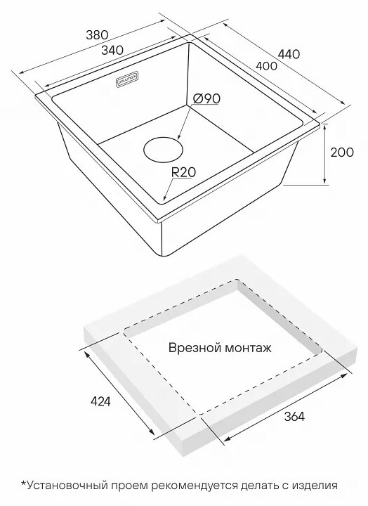 Схема встраивания