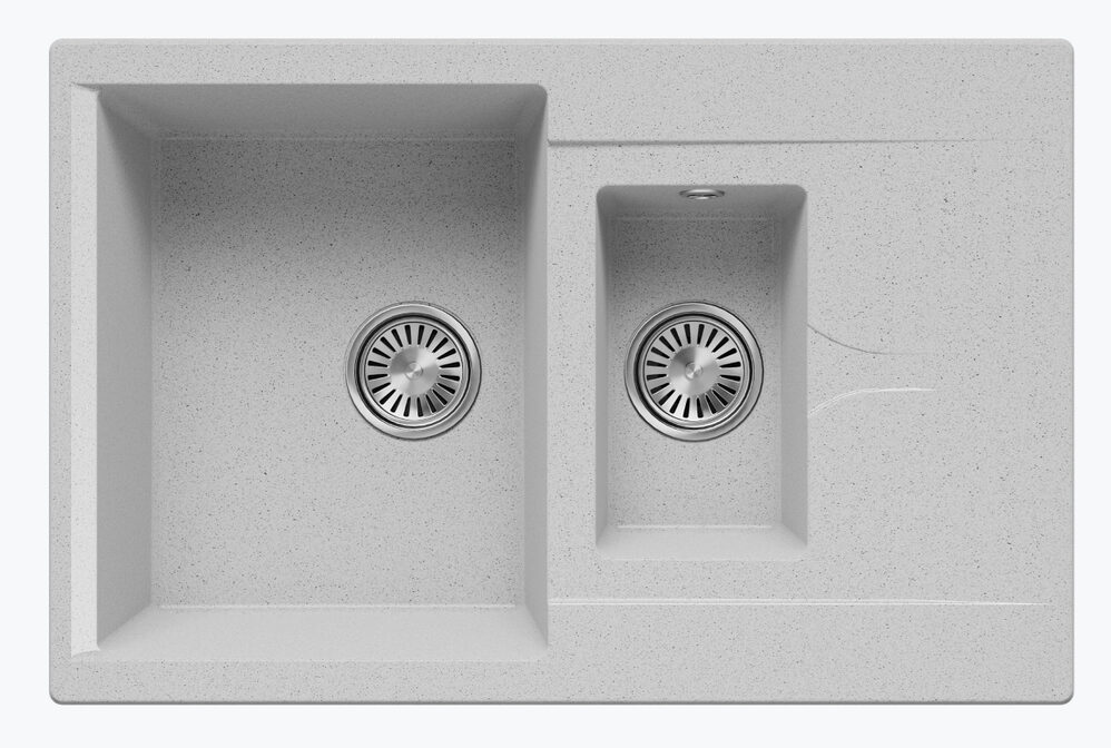 Polygran BRIG-770, мойка, мрамор, светло-серый 314 Фото товара: Polygran BRIG-770, мойка, мрамор, светло-серый 314