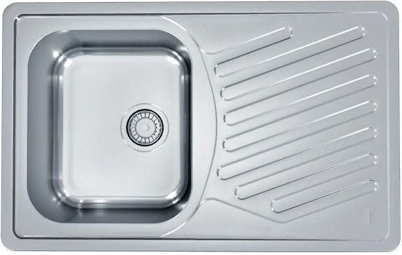 Детальное фото товара: ALVEUS ELEGANT 30 SAT 90, мойка, нержавеющая сталь (в комплекте с сифоном 1130551)
