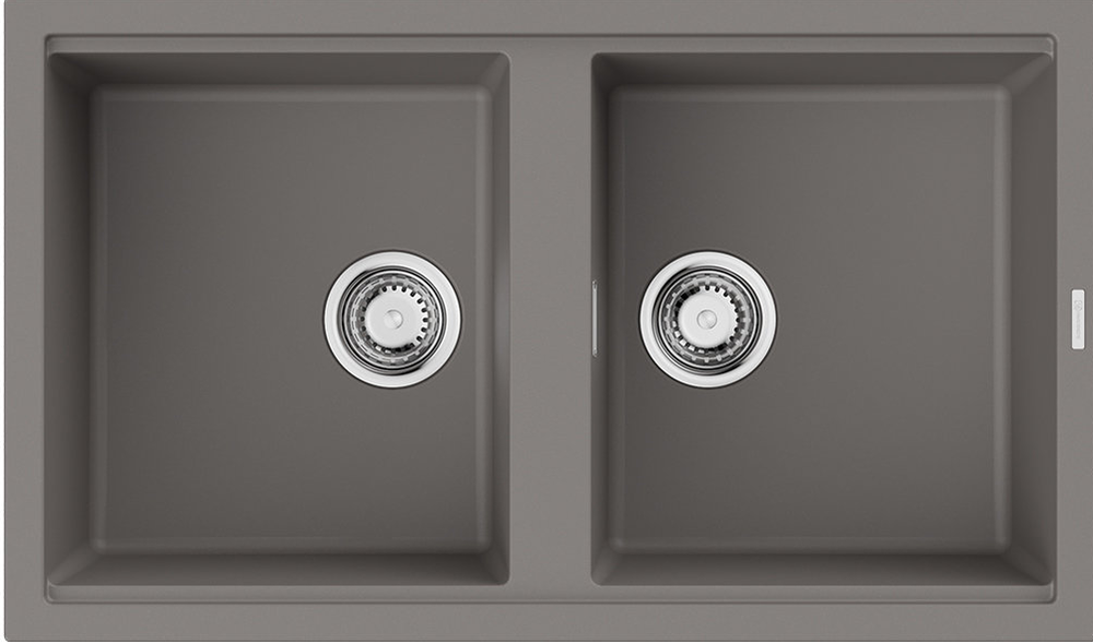 Фото товара: Omoikiri Kitagawa 86-2-GR, мойка, керамика, leningrad grey
