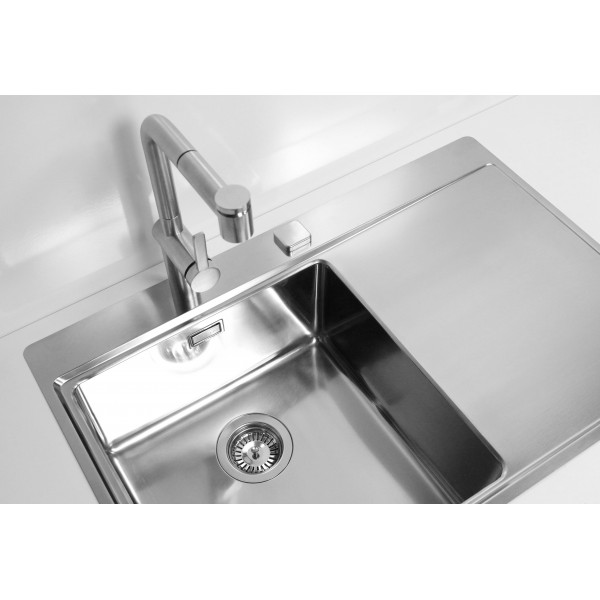 Детальное фото товара: ALVEUS PURE 40L new KMB-90, мойка, нержавеющая сталь, левая (в комплекте с сифоном 1148858)