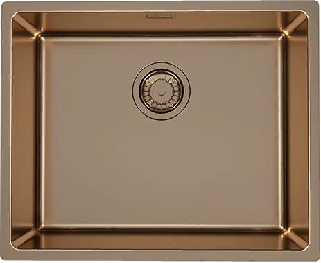 Фото товара: ALVEUS KOMBINO 50 MONARCH COPPER SAT-90, мойка, нерж. сталь, медь (в компл. с выпуском без сифона)
