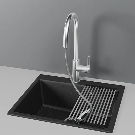 Детальное фото товара: GRANULA 8168 смеситель, нержавеющая сталь