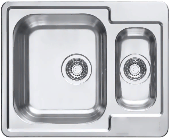 Детальное фото товара: ALVEUS LINE MAXIM 50 SAT-90, мойка, нержавеющая сталь сатин (в комплекте с сифоном 1130555)