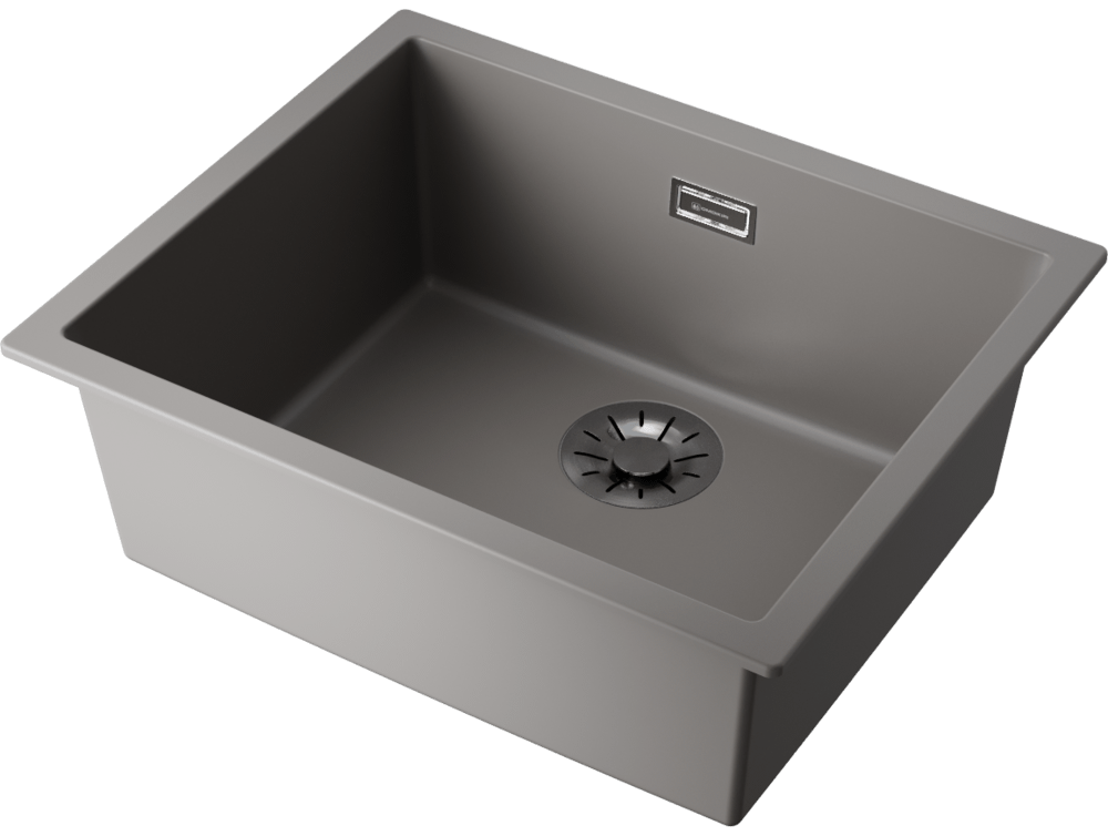 Детальное фото товара: Omoikiri Yamakawa 55-U/I-GR, мойка, керамика, leningrad grey