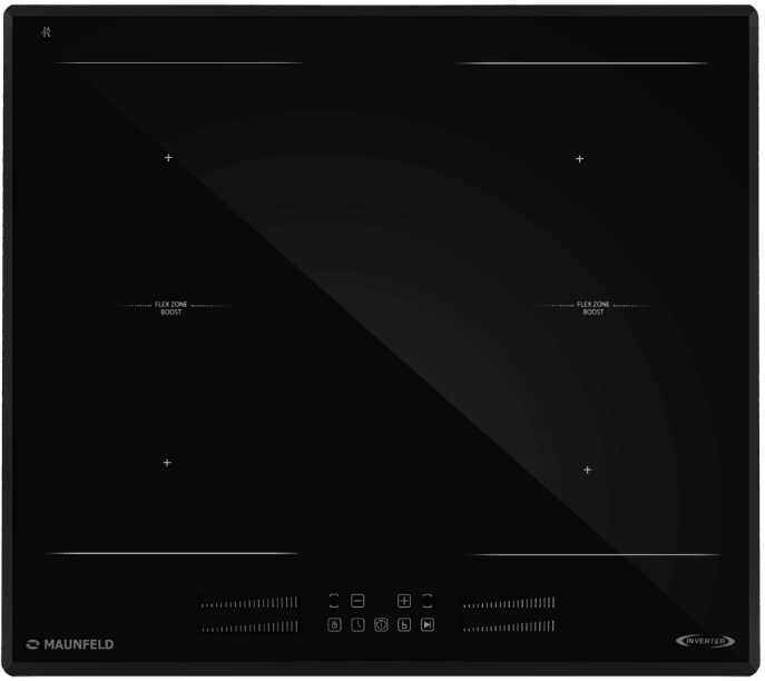 Фото товара: Maunfeld AVI6044SSFBK индукционная поверхность