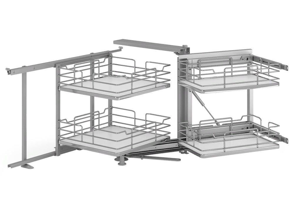 Фото товара: Sige Magic-4 Wood волшебный уголок в нижний шкаф шириной 900 мм, правый