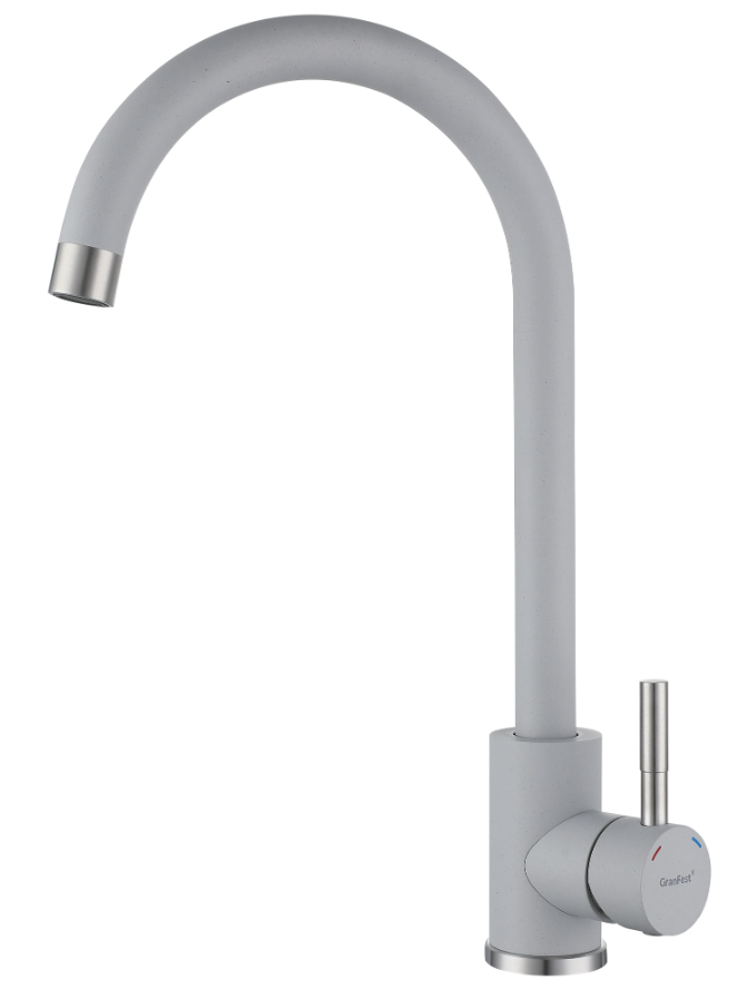 GranFest GF-Z-5410, смеситель, гранит, серый Детальное фото товара: GranFest GF-Z-5410, смеситель, гранит, серый