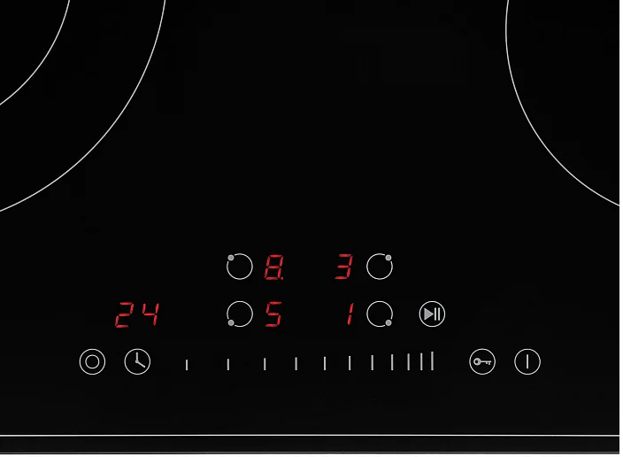 Детальное фото товара: Krona LAUREL 60 BL стеклокерамическая поверхность