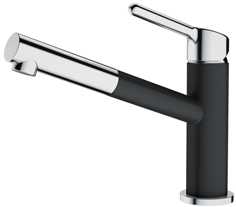 Фото товара: Franke Orbit, смеситель, гранит, хром/оникс