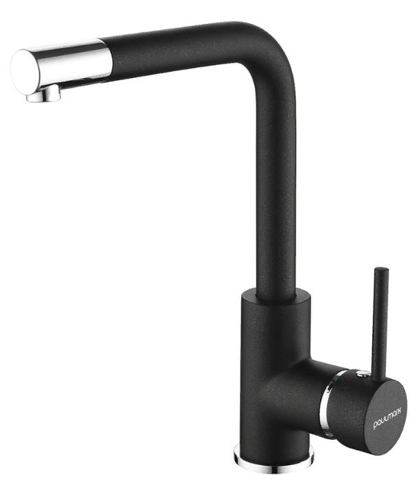 Фото товара: Paulmark HONNER, смеситель, гранит, черный металлик