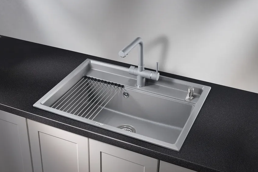 GRANULA 7301 мойка, гранит, алюминиум Детальное фото товара: GRANULA 7301 мойка, гранит, алюминиум