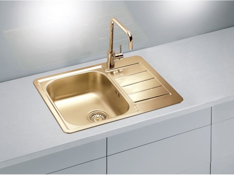 Детальное фото товара: ALVEUS LINE MONARCH 110 BRONZE, мойка, нерж.сталь, бронза ( в комплекте с выпуском и сифоном)