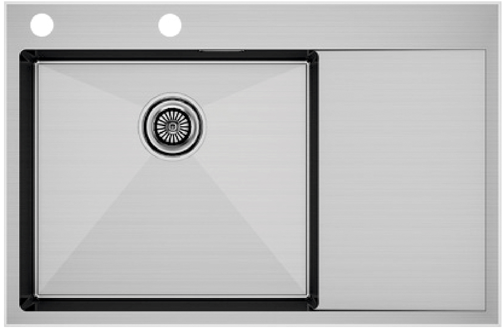 Фото товара: Paulmark KRONER-EDGE 78F, мойка, нержавеющая сталь брашированная, левая