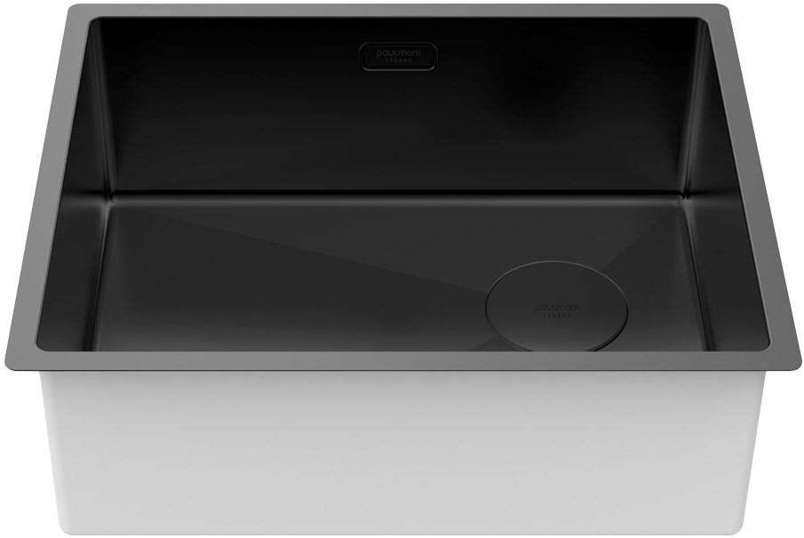 Детальное фото товара: Paulmark NEXT-SKEW 54 UNI, мойка, нержавеющая сталь, матовый черный