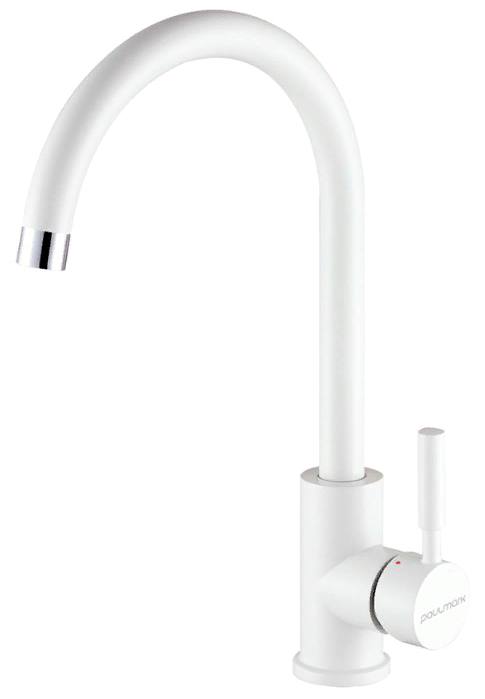 Фото товара: Paulmark HOLSTEIN, смеситель, белый матовый