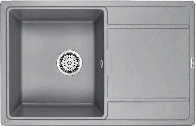 Детальное фото товара: Paulmark FLUGEN 50-780, мойка, гранит, серый металлик