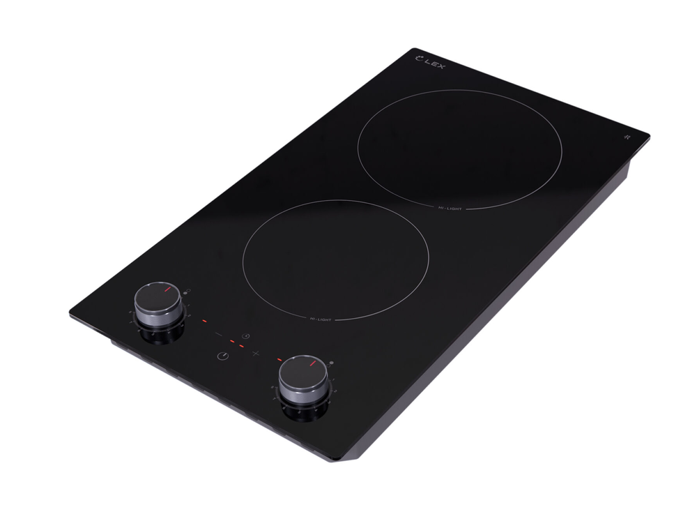 Детальное фото товара: LEX EVH 3020 M BL стеклокерамическая поверхность