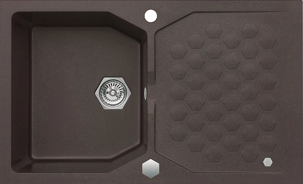 Фото товара: ALVEUS SENSUAL 30 GRANITAL+ CHOCOLATE-G0, мойка, гранит, шоколад (в комплекте с сифоном 1101462)