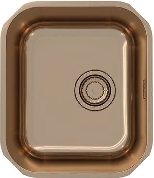 Фото товара: ALVEUS VARIANT MONARCH 40 COPPER, мойка, нержавеющая сталь, медь (в комплекте с выпуском без сифона)