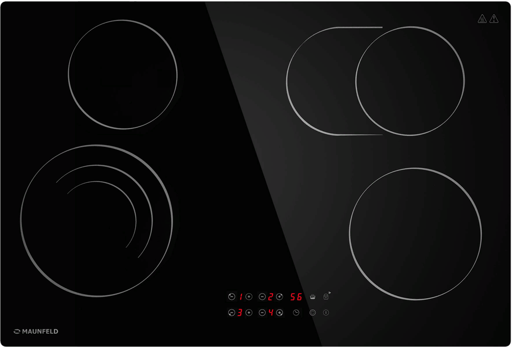 Фото товара: Maunfeld CVCE774SMTBK стеклокерамическая поверхность