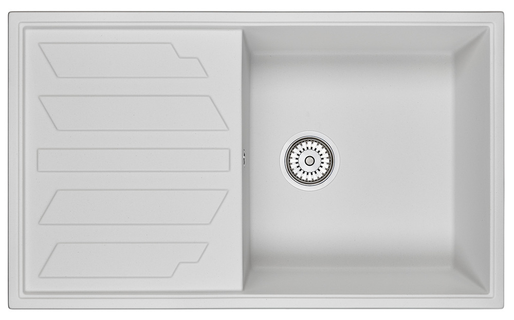 Фото товара: GRANULA 8601 мойка, гранит, арктик (белый)