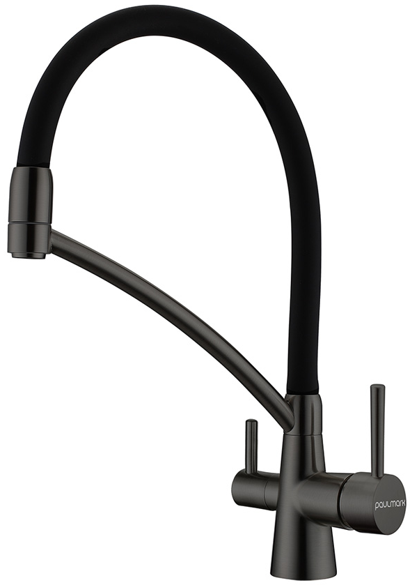 Фото товара: Paulmark SIEGEN, смеситель, вороненая сталь