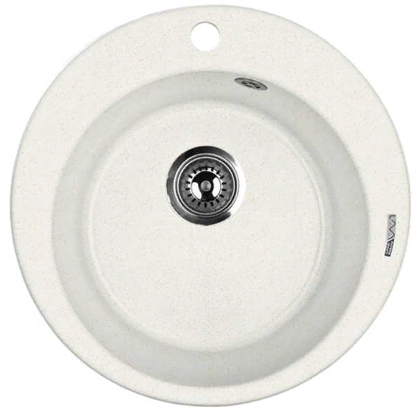 Фото товара: LAVA R.1 LATTE, мойка, гранит, белый