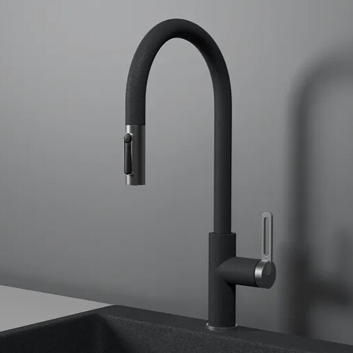 Фото товара: GRANULA 8168 смеситель, гранит, графит