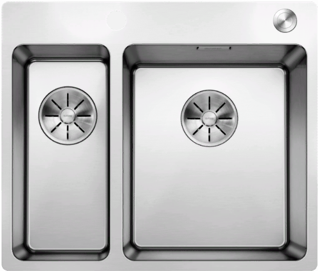 Детальное фото товара: Blanco Andano 340/180-IF-A, мойка, нерж. сталь с зеркальной полировкой, с клапаном-автоматом, правая