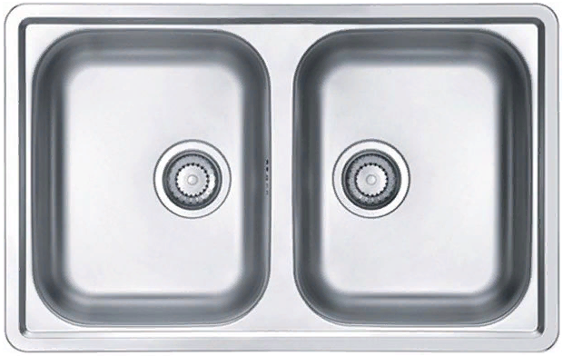 Фото товара: ALVEUS LINE 90 NAT-90, мойка, нержавеющая сталь (в комплекте с сифоном 1130555)