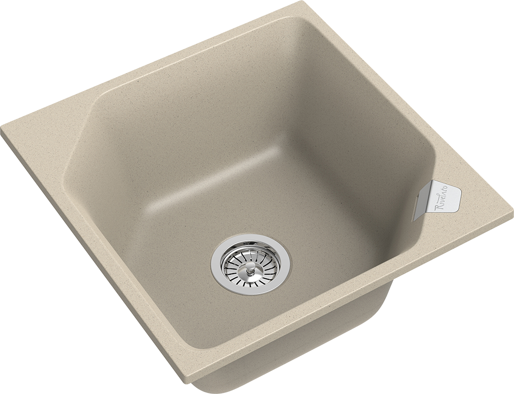 Детальное фото товара: Rivelato LOCUS LS-50 beige scuro, мойка, гранит, темно-бежевый