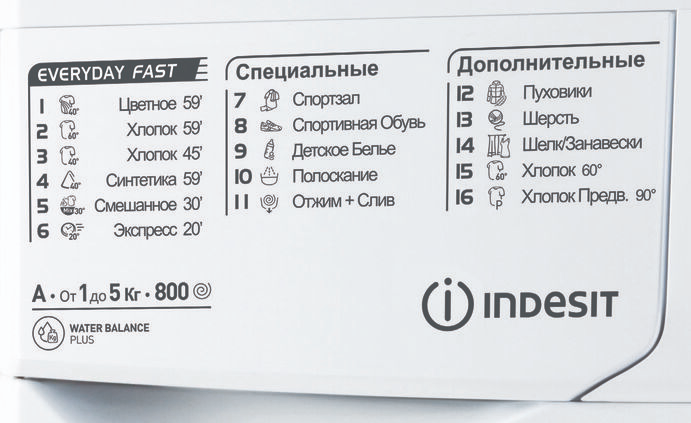 Indesit EWSB 5085 CIS Детальное фото товара: Indesit EWSB 5085 CIS