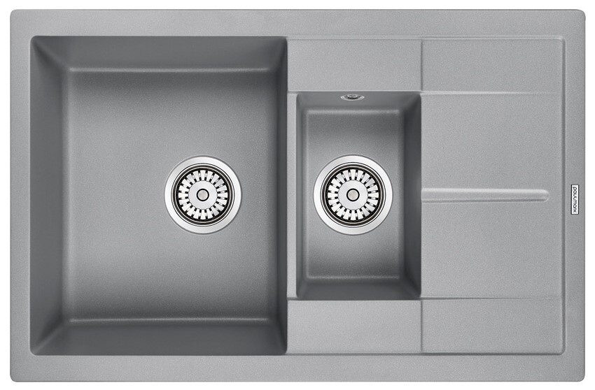 Фото товара: Paulmark FLUGEN 60/1,5, мойка, гранит, серый металлик