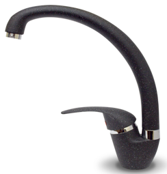 GranFest 3323, смеситель, мрамор, черный Фото товара: GranFest 3323, смеситель, мрамор, черный