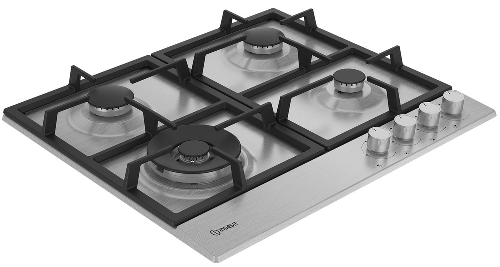 Indesit THPM 642 W/IX/I Детальное фото товара: Indesit THPM 642 W/IX/I газовая поверхность