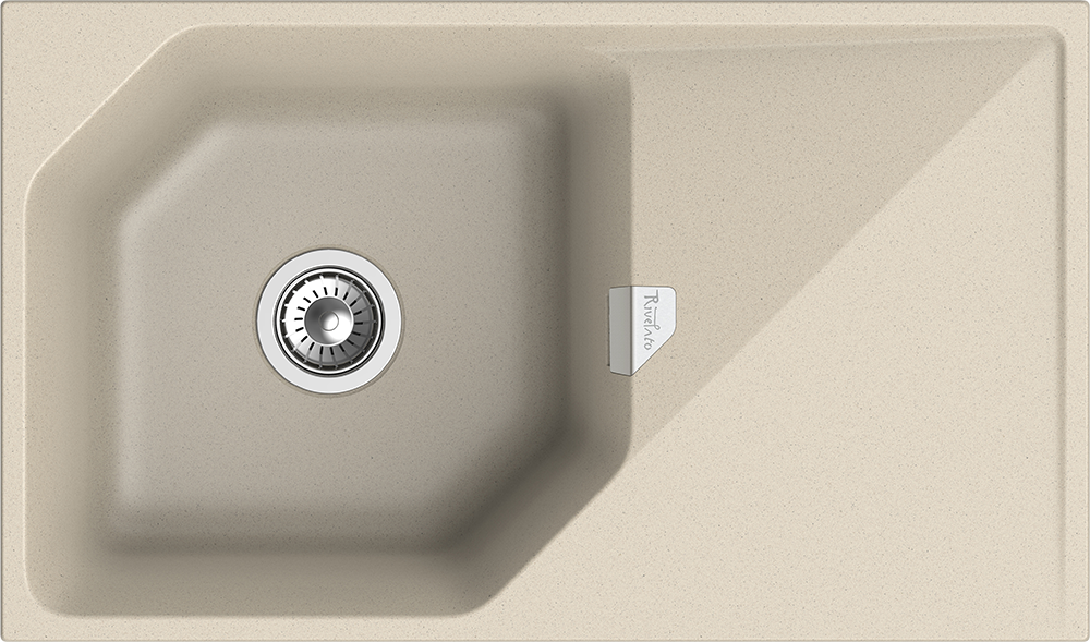 Фото товара: Rivelato LOCUS LS-85 beige scuro, мойка, гранит, темно-бежевый