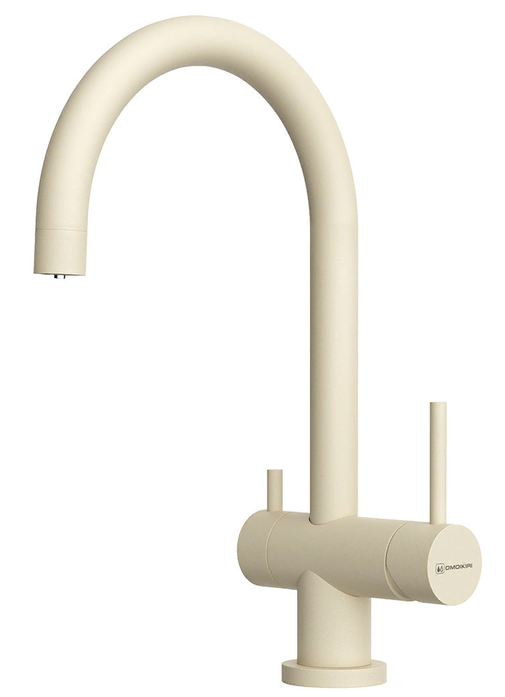 Фото товара: Omoikiri Yamada-P-BE, смеситель, гранит, ваниль