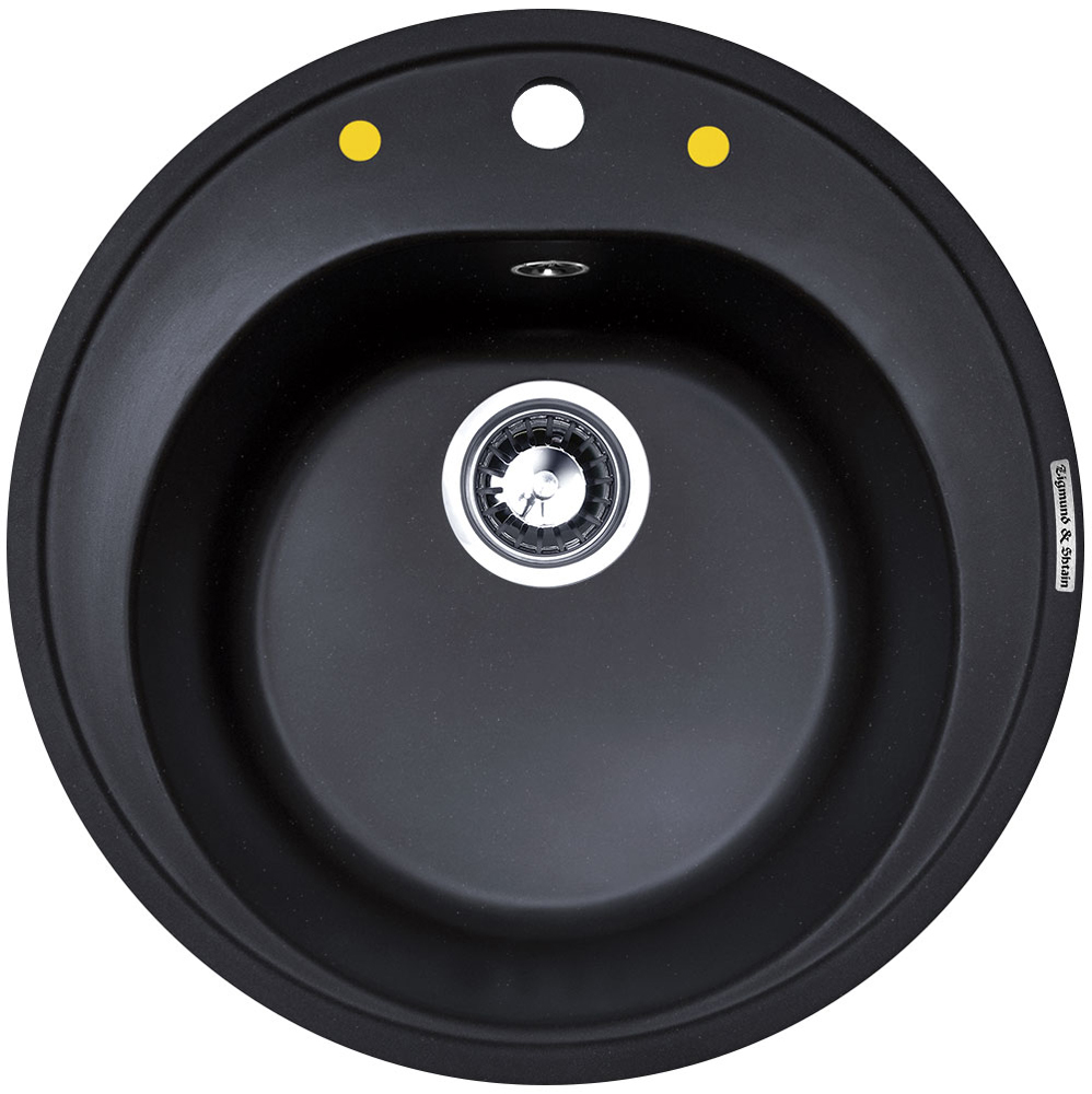 Фото товара: Zigmund & Shtain KREIS 505, мойка, черный базальт